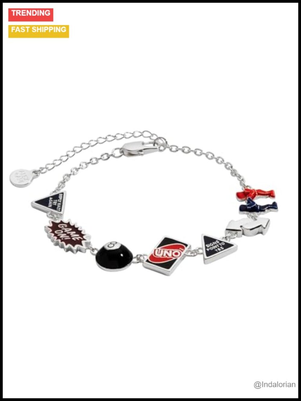 Alex and Ani Mattel 80th Silver-Tone Charm Bracelet